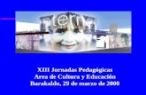 XIII Jornadas Pedagógicas Area de Cultura y Educación ...fruiz/present/d1213.pdf · XIII Jornadas Pedagógicas Area de Cultura y Educación Barakaldo, 29 de marzo de 2000. Informática