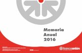 Memoria Anual 2016 - Banco Union · 2017-06-26 · 8 9 2016 2016 Según las estadísticas preliminares del Banco Central y la Dirección General de Crédito Público, la deuda externa
