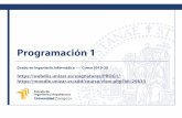 Presentación de Programación 1 · para desarrollar programas, así como sistemas operativos y otros programas con aplicación en ingeniería. 9. Utiliza . estrategias para corregir
