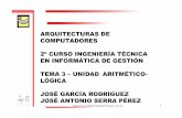 ARQUITECTURAS DE COMPUTADORES 2ºCURSO INGENIERÍA … · 2016-09-20 · tema 3. la unidad central de proceso. a.l.u. 1 arquitecturas de computadores 2ºcurso ingenierÍa tÉcnica