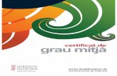 certificat de grau mitjà - Alcoi · nivells de domini en l’ús de la llengua i són els següents: · Certificat de coneixements orals de valencià. · Certificat de grau elemental