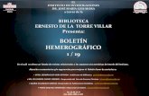 BOLETÍN HEMEROGRÁFICO 1 / 19 · 2019-04-01 · BOLETÍN HEMEROGRÁFICO 1 / 19 P 378.4686 ANU.d 2018 Jul.-Dic. Vol. 75 No. 2 ANUARIO DE ESTUDIOS AMERICANOS Vol 75, No 2 (2018) Número