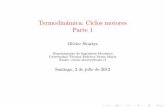 Termodinámica: Ciclos motores Parte 1 · 2013-04-25 · Introducci on El ciclo de Brayton (Joule)El ciclo del turborreactor Descripci on En atm osfera rare cada, como por ejemplo