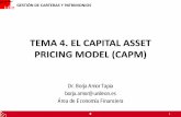 TEMA 4. EL CAPITAL ASSET PRICING MODEL (CAPM)ocw.unileon.es/gestion-de-carteras-y-patrimonios/wp-content/uploads/... · o SML) y es la ecuación del modelo de valoración de activos