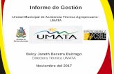 Informe de Gestión - ganaderiacolombianasostenible.coganaderiacolombianasostenible.co/web/wp-content/uploads/2017/11/BLADIMIR-MENDOZA-B...transformación de cárnicos y lácteos como: