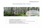 PROGRAMA DE CAZA - Teresa Mallada · IMPACTO SOCIO-ECONÓMICO DE LA CAZA EN ESPAÑA Ante el deterioro de los hábitats que dieron lugar al valor cinegético del campo asturiano como