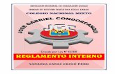 COLEGIO NACIONAL MIXTO INTERNO JGC... · 2018-06-19 · REGLAMENTO INTERNO- JGC CANAS 8 TITULO I DE LA NATURALEZA CAPITULO I DISPOSICIONES GENERALES, CONCEPTO, FINES, BASES LEGALES,