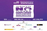25 Día Internacional de la NOV Violencia · Con obras relacionadas con la violencia contra las mujeres. ORGANIZA: Bibliotecas Municipales de Albacete. Biblioteca de los Depósitos