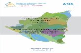 Mapa de Cuencas DECRETO Nº 44 - 2010 de Nicaragua DE AGUA.pdf · 1 Ley No. 620 – Ley General de Aguas y su Reglamento – Managua, Nicaragua Septiembre 2010 ANA LEY GENERAL DE