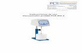 Instrucciones de uso Viscosímetro portátil PCE-RVI 4...rapidez y fiabilidad el parámetro de la viscosidad. 1.2 Uso específico El viscosímetro PCE-RVI 4 ha sido desarrollado específicamente