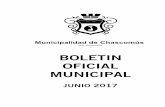 BOLETIN OFICIAL MUNICIPALuploads.chascomus.gob.ar/boletines/BOLETIN JUNIO 2017.pdf · Autorícese la carga de combustible adquirido por el Municipio en las excepcionales ocasiones