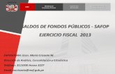 SALDOS DE FONDOS PÚBLICOS - SAFOP EJERCICIO ......Contabilidad ( Artículo 7º literales a y b) 4. Resolución Ministerial Nº 059-2010-EF/93 Aprobación del Reglamento de la presentación