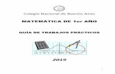 Colegio Nacional de Buenos Aires MATEMÁTICA DE …...TP 5: Los números racionales. Operaciones en ℚ. 27 TP 6: Triángulos. 34 TP 7: Potencias y raíces. ... Calculá el número