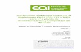 Declaración Ambiental conforme al Reglamento EMAS (CE) 1221/2009 para una planta de ... · 2016-03-17 · establecidos en la sección 4 de la norma internacional UNE-EN ISO 14001.