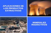 APLICACIONES DE LOS PRODUCTOS EXTRACTIVOSmaterias.fi.uba.ar/7202/MaterialAlumnos/Antiguo/2013-1C...MINERALES RADIACTIVOS Radiactividad natural: propiedad que poseen los núcleos de