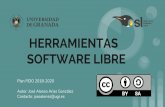 SOFTWARE LIBRE HERRAMIENTAS · En cuanto a la emulación de hardware, los discos duros de los sistemas invitados son almacenados en los sistemas anfitriones como archivos individuales