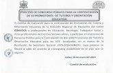  · 04 y 05 de febrero 05 de febrero 06 de febrero 07 febrero 08 febrero 11 de febrero a) El postulante a promotor (a) de Tutoria y Orientación Educativa se inscribe ante la DREC.