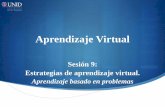 Sesión 9: Estrategias de aprendizaje virtual. · 2014-05-12 · Estrategias de aprendizaje basado en problemas El aprendizaje basado en problemas (ABP), en inglés Problem Based