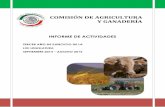 COMISIÓN DE AGRICULTURA Y GANADERÍA · 3 PRESENTACIÓN La Comisión de Agricultura y Ganadería es una de las Comisiones Ordinarias del Senado de la República, conformada por 13