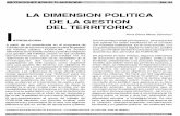 LA DIMENSION POLITICA DEL TERRITORIO - Universidad Nacional De … · 2011-06-08 · durante los dos períodos de FORHUM. Se plantean en este ensayo, algunos elementos de discusión