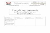Plan de contingencia ante siniestros en laboratoriosodin.fi-b.unam.mx/salac/pdf/Plan_de_contingencia.pdf · Establecer un plan de acción con procedimientos claros y concisos que