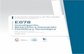 Investigación, Desarrollo e Innovación Científica y ...evaluacion.puebla.gob.mx/pdf/Pp2018/E078.pdf · 7 E078 Investigación, desarrollo e innovación científica y tecnológica
