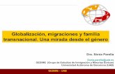 Globalización, migraciones y familia transnacional. Una ... · Globalización, migraciones y familia transnacional. Una mirada desde el género GEDIME – UAB Dra. Sònia Parella