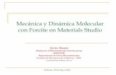 Mecánica y Dinámica Molecular con Forcite en Materials Studiodigital.csic.es/bitstream/10261/97724/1/Presentacion_MS... · 2016-02-18 · Mecánica y Dinámica Molecular con Forcite