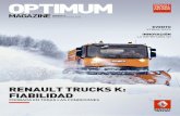 RENAULT TRUCKS K: FIABILIDAD · 2017-11-30 · OPTIMUMMAGAZINE – La revista de Renault Trucks 2 Optimum Magazine cumple 20 años al lado de los profesionales del transporte del