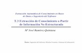 T.3 Extracción de Conocimiento a Partir de …users.dsic.upv.es/~jorallo/docent/master/t3.pdf4 •Información No Estructurada •Atributos no se conocen a priori. •Los datos son