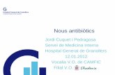 Nous antibiòtics...Introducció •L’ augment de microorganismes multiresistents (MMR) es un problema de salut pública, sobretot en hospitals •BGN multi-R també en infecció