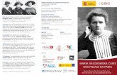 MUSEO NACIONAL DE CIENCIAS NATURALES C/José …no polaco. Actualmente es el Instituto de Oncología Maria María Sklodowska-Curie: una polaca en París conme- mora la creación centenaria