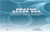 URATOP CLASE 500 · 2010-02-08 · la rugosidad absoluta equivalente de la conducción muy pequeña. Comparando las distintas soluciones, sobre un mismo diámetro exterior nominal