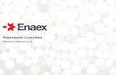 Presentación Corporativa...5 1920 Se funda la Compañía de Explosivos de Chile. 1989 Sigdo Koppers entra a la propiedad de Enaex adquiriendo un 33%. 1990 SK toma el control de Enaex.
