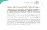 Propuesta del Foro de la Profesión Médica (FPME) sobre las ... · Federación de Asociaciones Científico-Médicas de España (FACME), la Conferencia Nacional de Decanos de Facultades