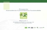Proyecto Ganadería Colombiana Sostenible...3.4 Sistema silvopastoril con árboles maderables y pasturas mejoradas en manejo rotacional ..... 38 3.5 Sistema silvopastoril - SSP con