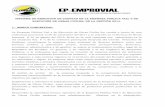 INFORME DE RENDICIÓN DE CUENTAS DE LA EMPRESA PÚBLICA VIAL Y DE EJECUCIÓN DE OBRAS ... · 2015-03-31 · INFORME DE RENDICIÓN DE CUENTAS DE LA EMPRESA PÚBLICA VIAL Y DE EJECUCIÓN