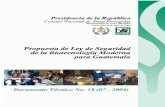 Propuesta de Ley de Seguridad de la Biotecnología Moderna ... · Nacional de Seguridad de la Biotecnología para Guatemala”, ejecutado por el Consejo Nacional de Áreas Protegidas
