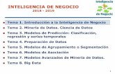 INTELIGENCIA DE NEGOCIO - UGR · Introducción a la Inteligencia de Negocio Tema 2. Minería de Datos. Ciencia de Datos Tema 3. Modelos de Predicción: Clasificación, regresión