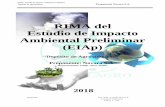 RIMA del Estudio de Impacto Ambiental Preliminar …archivo.seam.gov.py/sites/default/files/users/control/...Evaluación del Impacto Ambiental, todos los proyectos requieren de la