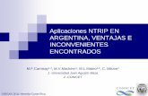 Aplicaciones NTRIP EN ARGENTINA, VENTAJAS E … · 2017-08-25 · Aplicaciones NTRIP EN ARGENTINA, VENTAJAS E INCONVENIENTES ENCONTRADOS M.F.Camisay 1,2, M.V.Mackern1, M.L.Mateo ,