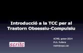 Introducció a la TCC per al Trastorn Obsessiu-Compulsiu“Apunts ” per al ... Exemple de formulació de cas • Factors predisponents: –Història familiar de TOC ... malaltia