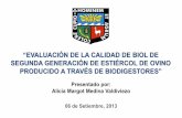 “EVALUACIÓN DE LA CALIDAD DE BIOL DE · Alicia Margot Medina Valdiviezo Presentado por: 06 de Setiembre, 2013 . INTRODUCCIÓN El uso de fertilizantes sintéticos viene amenazando