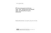 Pressupostos de la Generalitat de Catalunya 2020aplicacions.economia.gencat.cat/wpres/AppPHP/2020/pdf/...Des del punt de vista metodològic, els pressupostos per al 2020, en línia