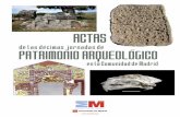 BVCM019137 Actas de las décimas Jornadas de Patrimonio ... · Carmen González Fernández Director General de Patrimonio Histórico ... y cuaternarios de la Comunidad de Madrid ...