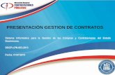 PRESENTACIÓN GESTION DE CONTRATOS · 2015-07-07 · PRESENTACIÓN GESTION DE CONTRATOS Sistema Informático para la Gestión de las Compras y Contrataciones del Estado Dominicano.