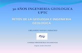 30 AÑOS INGENIERIA GEOLOGICA UPTCcpgcolombia.org/wp-content/uploads/2016/08/RETOS... · consejo profesional de geologia bogotá, octubre 29 de 2010 30 aÑos ingenieria geologica