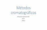 Métodos cromatográficos · 2020-02-16 · Protocolo de purificación de proteínas •1ª fase: Ruptura de las membranas celulares, centrifugación diferencial o centrifugación