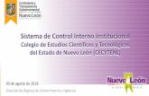 Sistema de Control Interno Institucional · Sistema de Control Interno Institucional Informe COSO versión en Inglés (1992) (Comittee of Sponsoring Organizations /Comité de Organizaciones