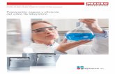 Preparación segura y eficiente del vidrio de laboratorio · como con renombrados fabricantes de vidrio para laboratorio en el desarrollo de soluciones para su reprocesamiento. El